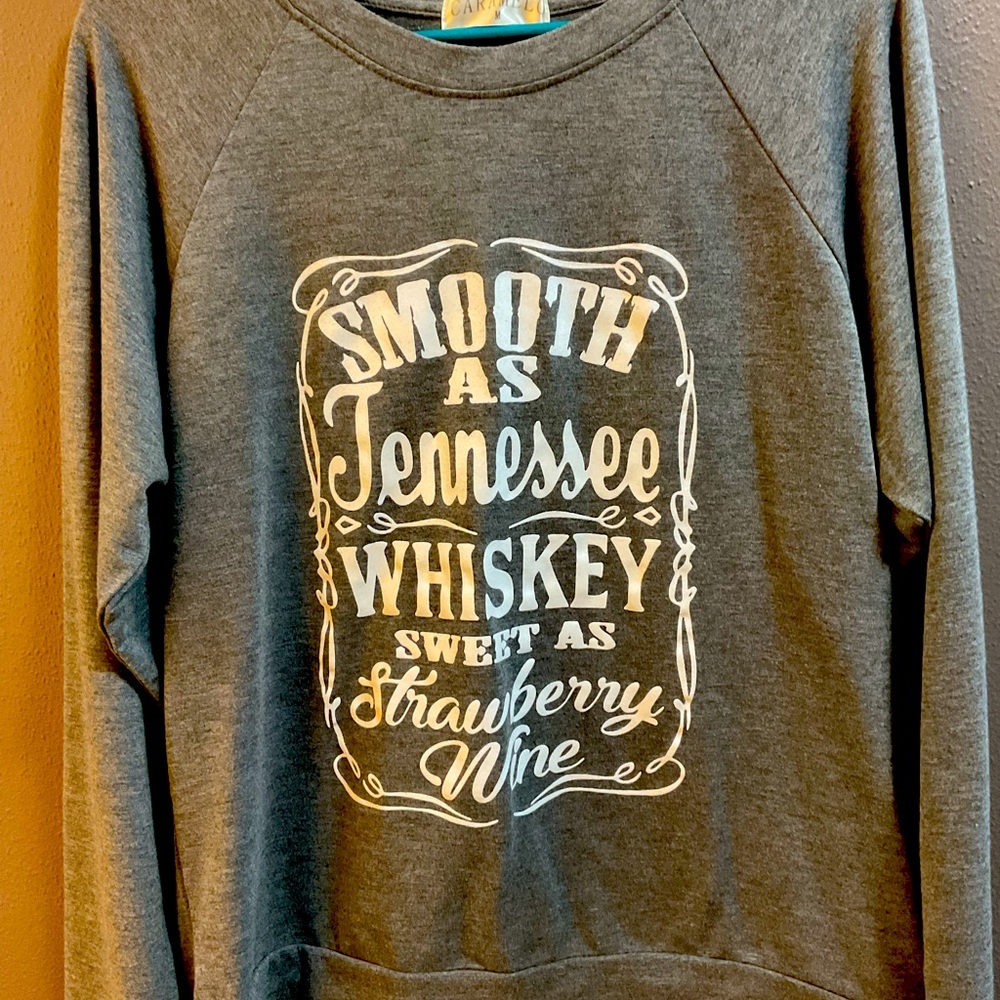 Sweatshirt Smooth as Tennessee Whiskey shirt ladies lightweight Boutique cute